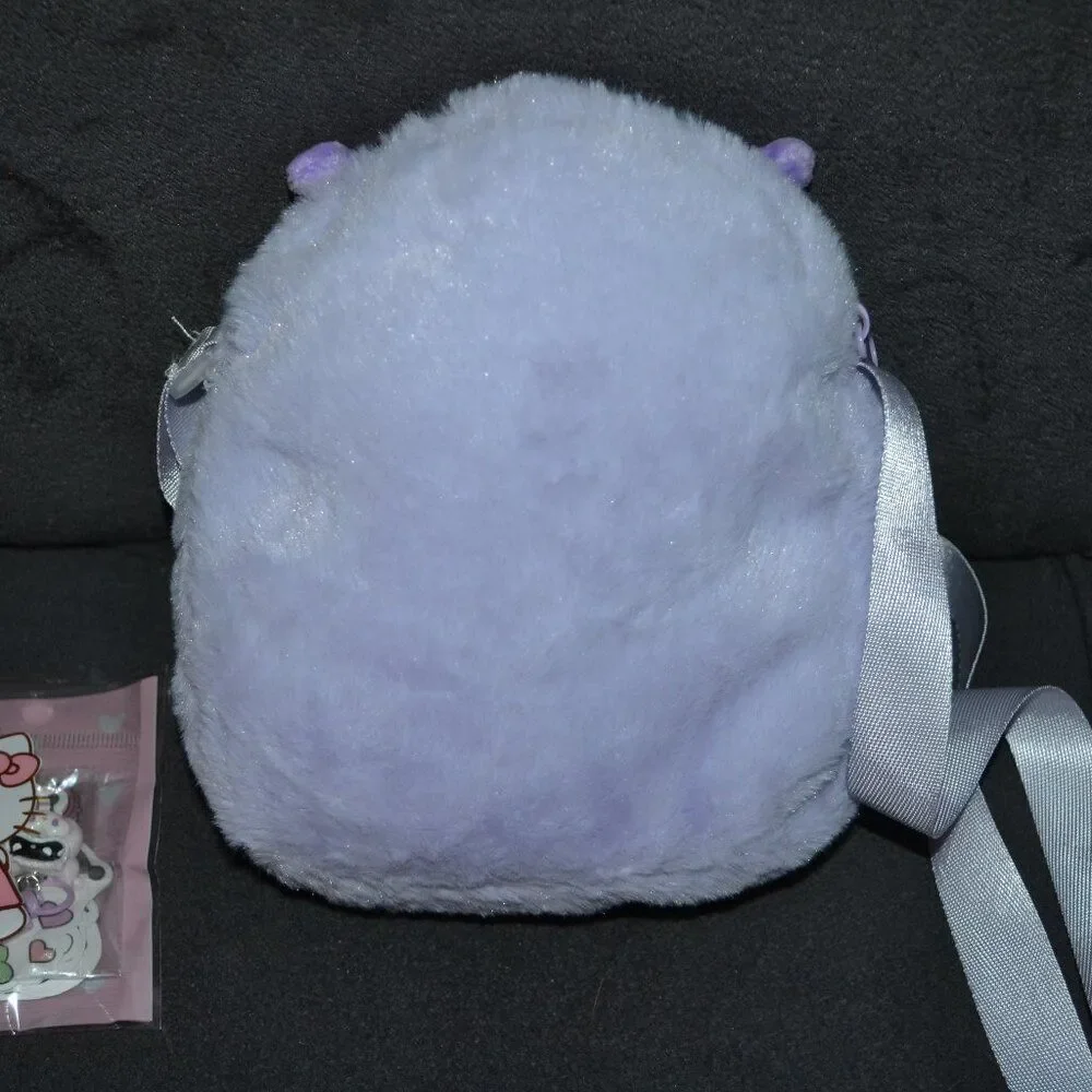 Kuromi Small Kawaii Purple Plush Crossbody Bag Birthday Christmas Gift Idea Set